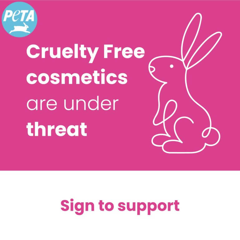 Dove and The Body Shop Join PETA in Calling On the EU to Save Cruelty