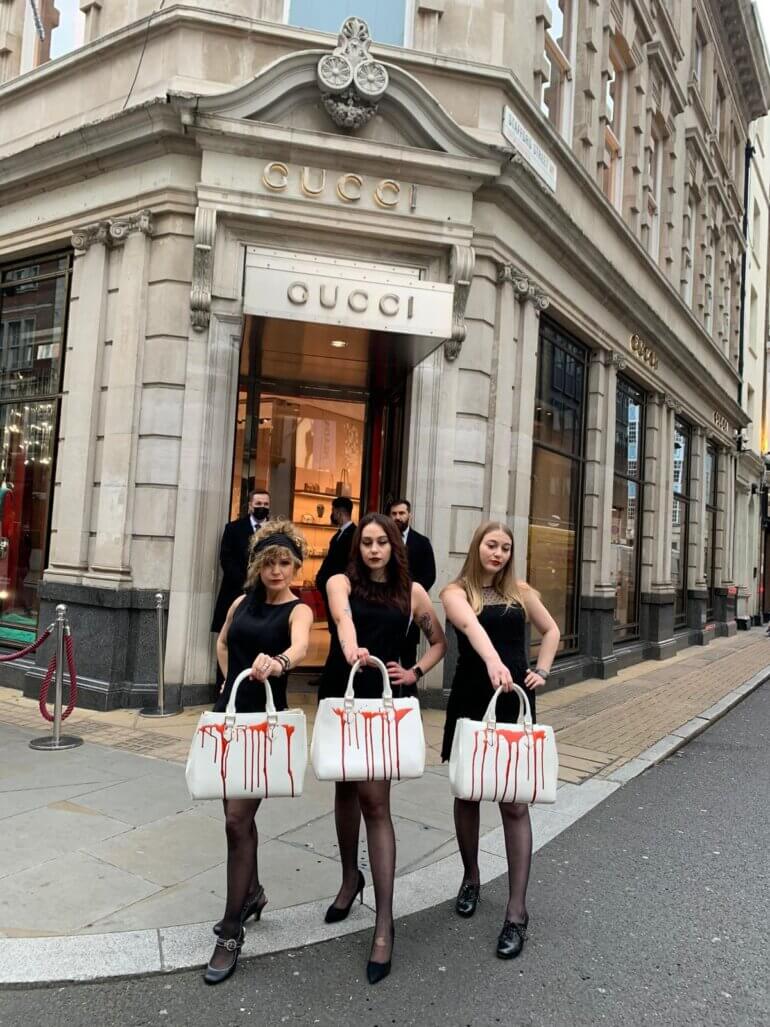 PETA Models Urge Christmas Shoppers Not to Buy Gucci – Here's Why