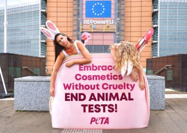 The Cost of Cosmetics: ‘Bloodied Rabbits’ Protest Against Cruel Tests